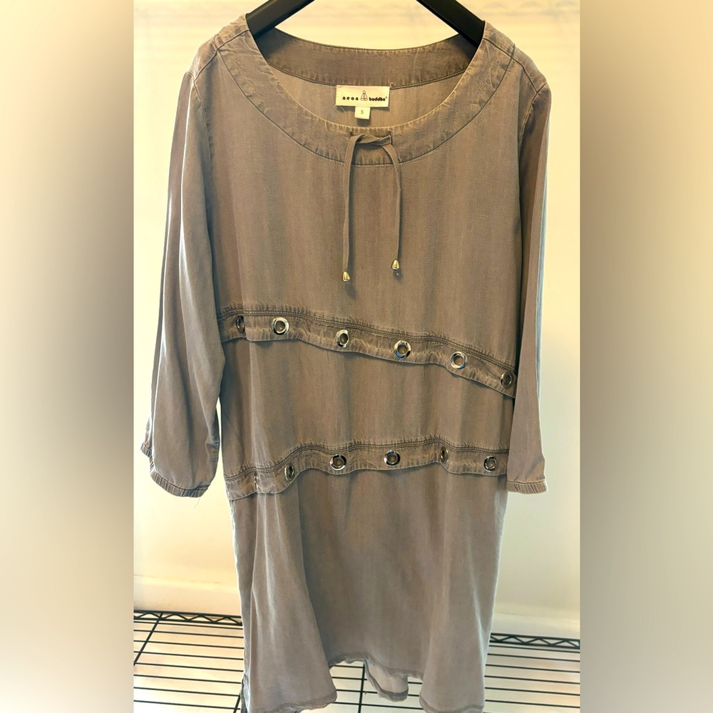 Gray Neon Buddha Dress, S